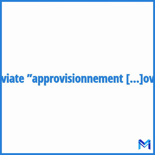 How to abbreviate ”Approvisionnement” in French?
