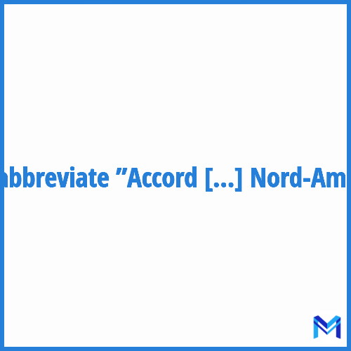How to abbreviate ”Accord De Libre-Échange Nord-Américain” in French?