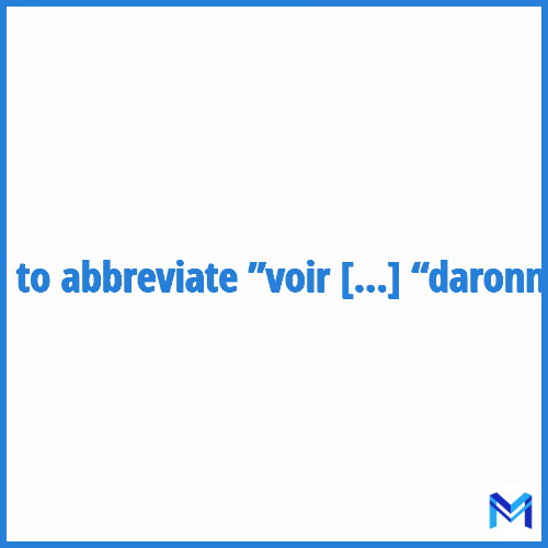 How to abbreviate ”Voir surgir son “daron” ou sa “daronne”” in French?
