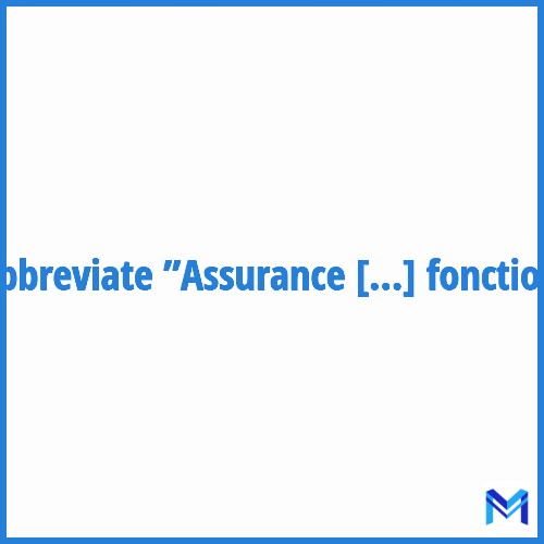 How to abbreviate ”Assurance mutuelle des fonctionnaires” in French?