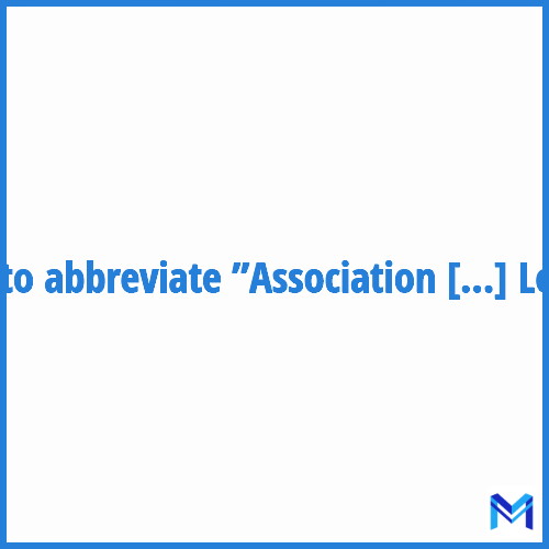 How to abbreviate ”Association Pour Le Développement Local” in French?