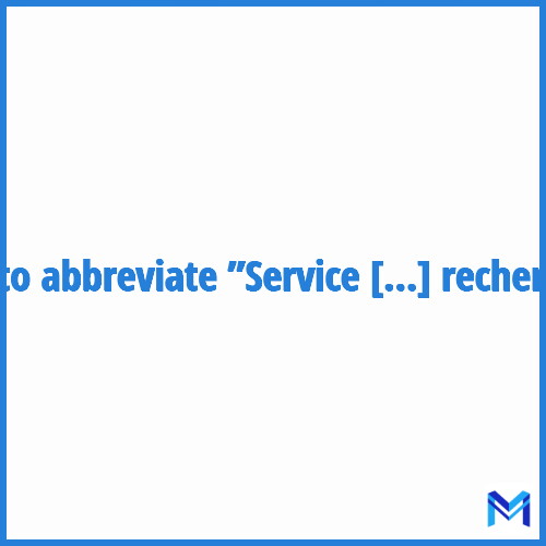 How to abbreviate ”Service de la coordination des stratégies de l'enseignement supérieur et de la recherche” in French?