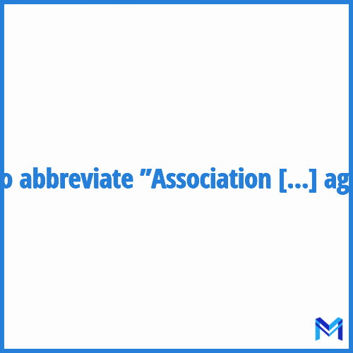 How to abbreviate ”Association de gestion agréée” in French?