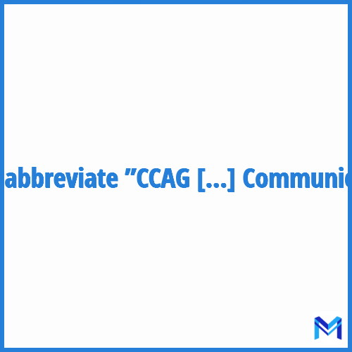 How to abbreviate ”CCAG applicables aux Techniques de l'Information et de la Communication” in French?