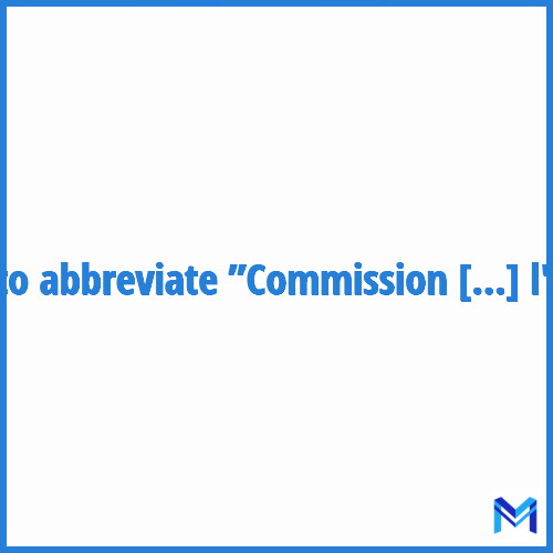 How to abbreviate ”Commission locale de l'eau” in French?