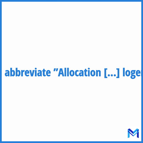 How to abbreviate ”Allocation de logement” in French?