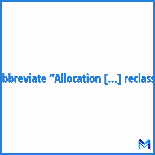 How to abbreviate ”Allocation formation reclassement” in French?