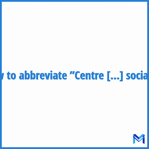How to abbreviate ”Centre régional d'information et d'activité sociale” in French?