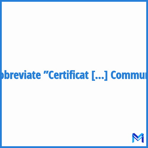 How to abbreviate ”Certificat des Systèmes de l'Information et de la Communication” in French?