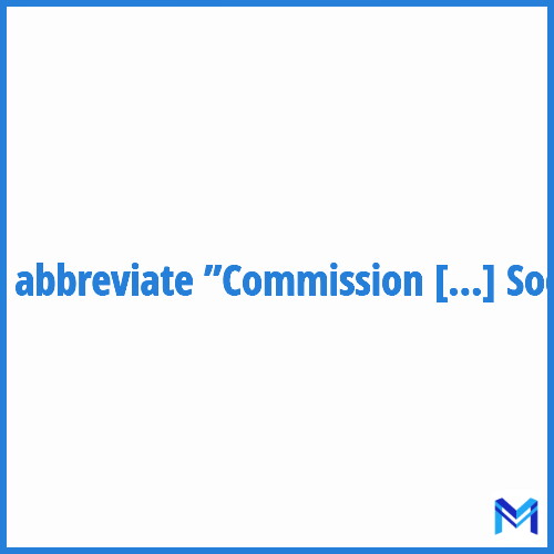 How to abbreviate ”Commission des Affaires Sanitaires et Sociales” in French?