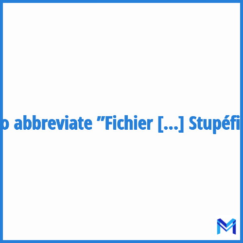How to abbreviate ”Fichier National des Auteurs d'Infractions à la Législation sur les Stupéfiants” in French?