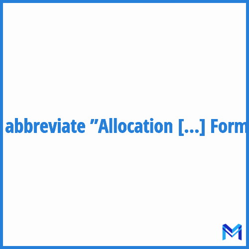 How to abbreviate ”Allocation d'Aide au Retour à l'Emploi Formation” in French?