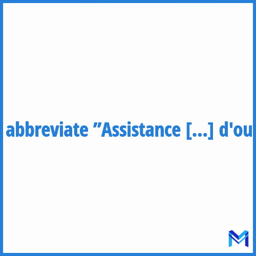 How to abbreviate ”Assistance à la maîtrise d'ouvrage” in French?
