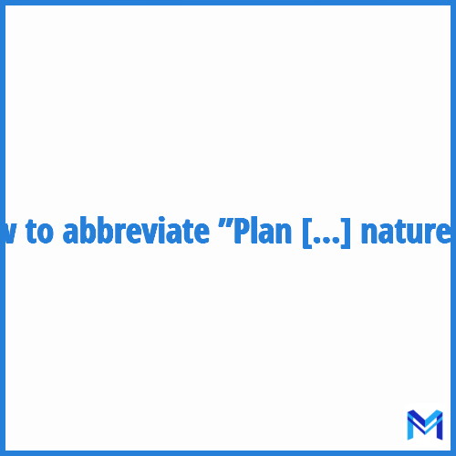 How to abbreviate ”Plan de prévention des risques naturels” in French?