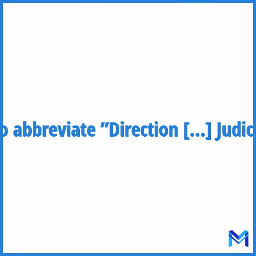 How to abbreviate ”Direction Centrale de la Police Judiciaire” in French?