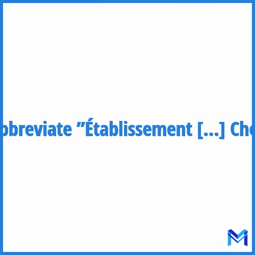 How to abbreviate ”Établissement de contrôle de Cherbourg” in French?