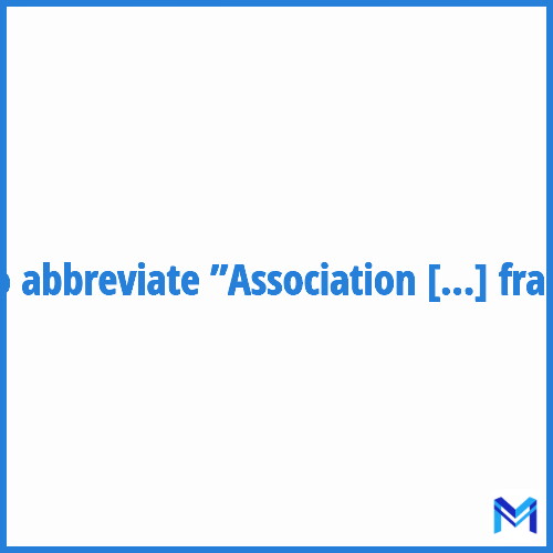 How to abbreviate ”Association des bibliothécaires français” in French?