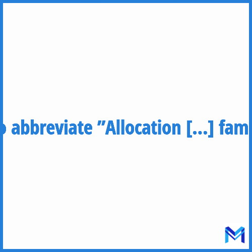 How to abbreviate ”Allocation de logement familiale” in French?