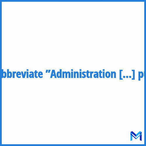 How to abbreviate ”Administration d'affichage et de publicité” in French?