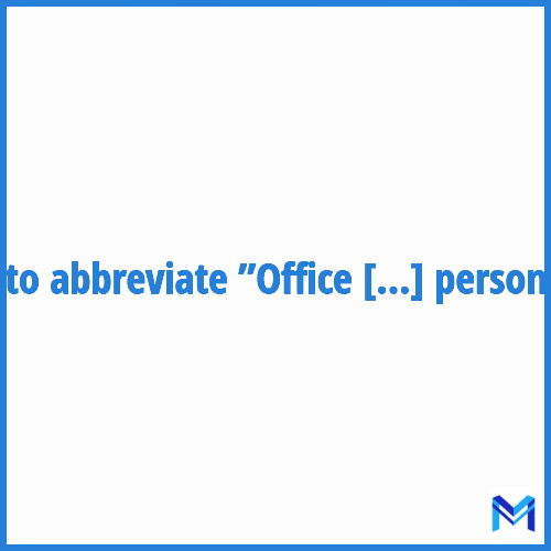 How to abbreviate ”Office européen de sélection du personnel” in French?