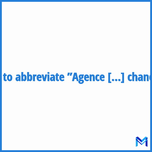 How to abbreviate ”Agence nationale pour la cohésion sociale et l'égalité des chances” in French?