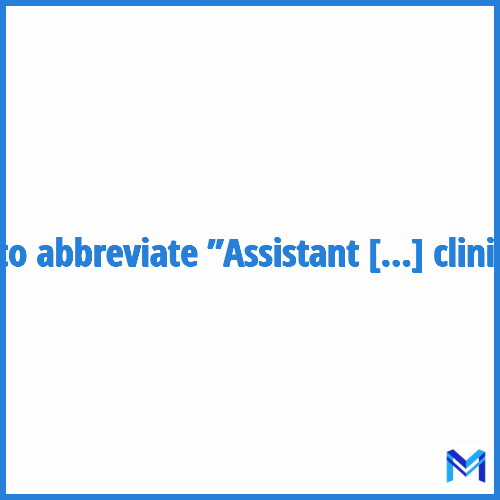 How to abbreviate ”Assistant de recherche clinique” in French?