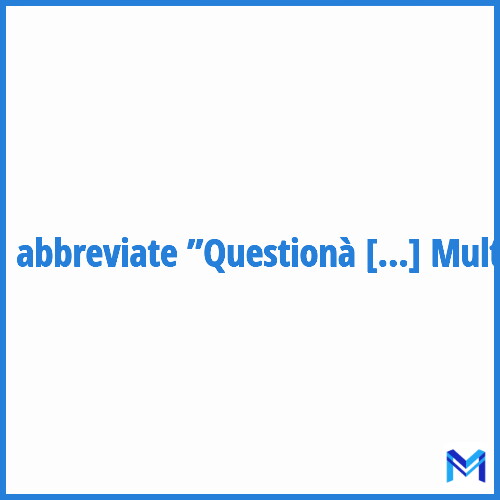 How to abbreviate ”Questionà Choix Multiples” in French?