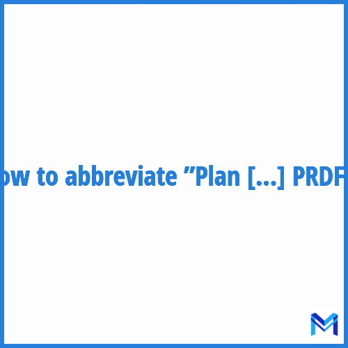 How to abbreviate ”Plan régional de développement des formations professionnelles des jeunes ou PRDF” in French?