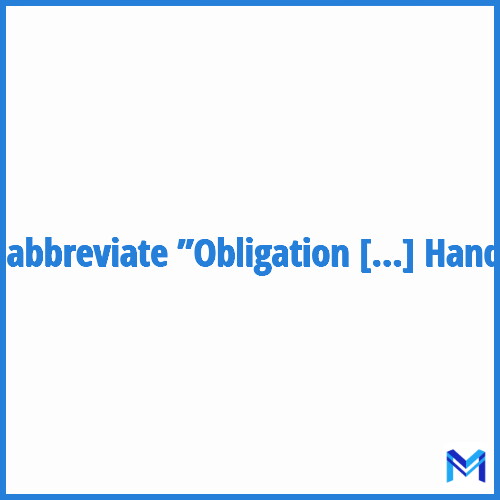 How to abbreviate ”Obligation d'Emploi de Travailleur Handicapé” in French?
