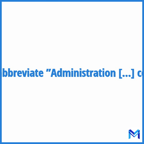 How to abbreviate ”Administration publique centrale” in French?