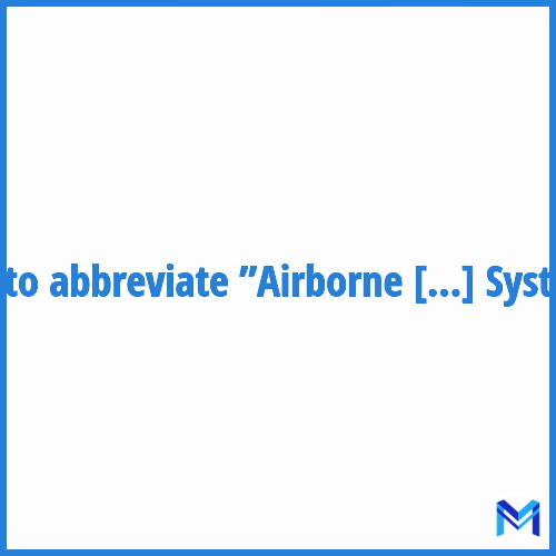 How to abbreviate ”Airborne Warning And Control System” in French?