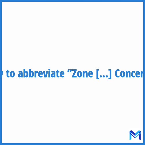 How to abbreviate ”Zone d'Aménagement Concerté” in French?