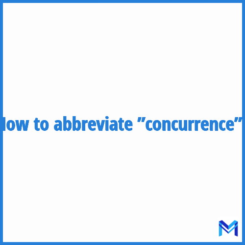 How to abbreviate ”Concurrence” in French?