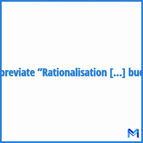 How to abbreviate ”Rationalisation des choix budgétaires” in French?
