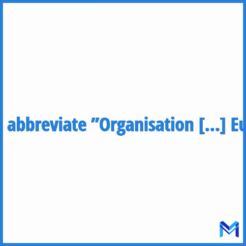 How to abbreviate ”Organisation pour la sécurité et la coopération en Europe” in French?