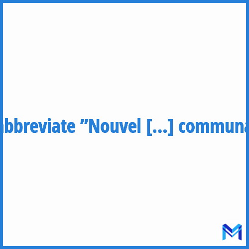 How to abbreviate ”Nouvel instrument communautaire” in French?