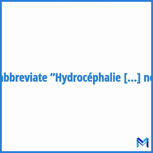 How to abbreviate ”Hydrocéphalie à pression normale” in French?