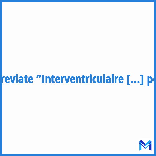 How to abbreviate ”Interventriculaire postérieure” in French?