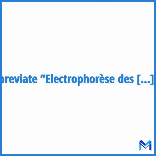 How to abbreviate ”Electrophorèse des protéines sériques” in French?