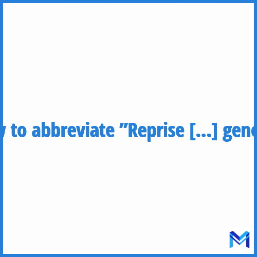 How to abbreviate ”Reprise de prothèse totale de genou” in French?