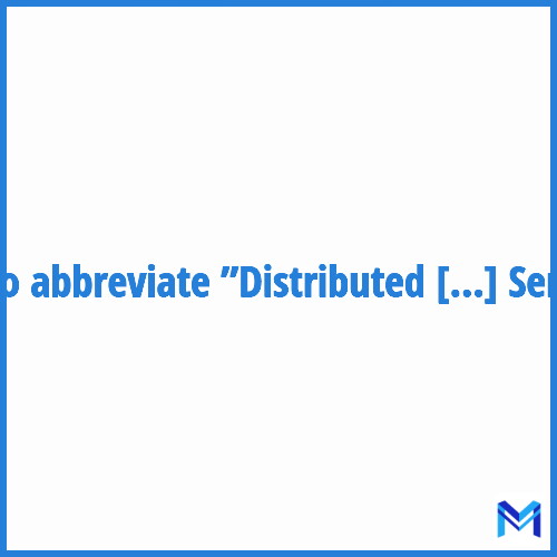 How to abbreviate ”Distributed Denial Of Service” in French?