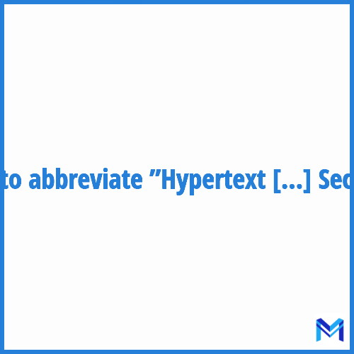 How to abbreviate ”Hypertext Transfer Protocol Secure” in French?