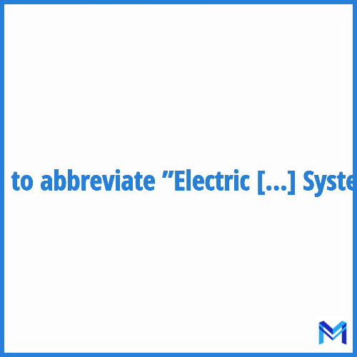 How to abbreviate ”Electric Road System” in French?