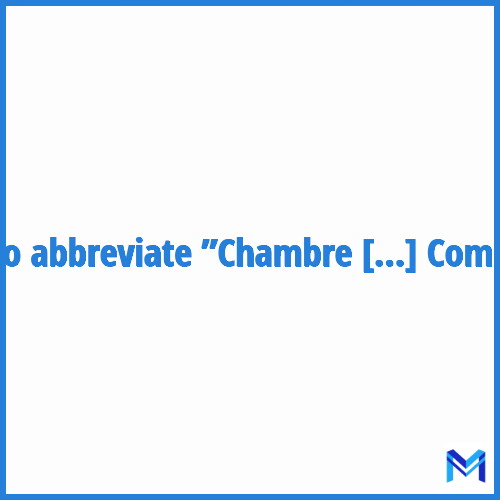 How to abbreviate ”Chambre Régionale des Comptes” in French?
