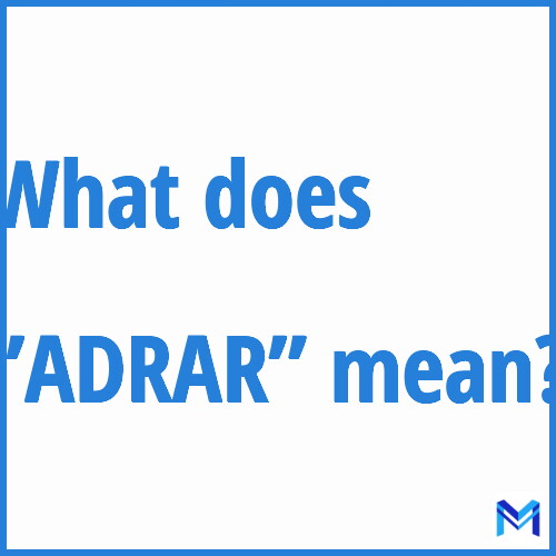What does ”ADRAR”” mean?