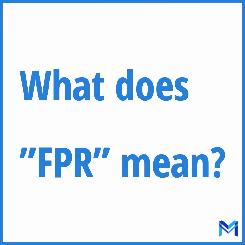 What does ”FPR”” mean?