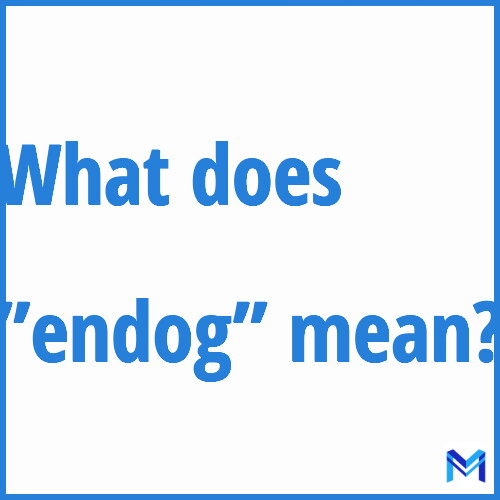 What does ”endog”” mean?