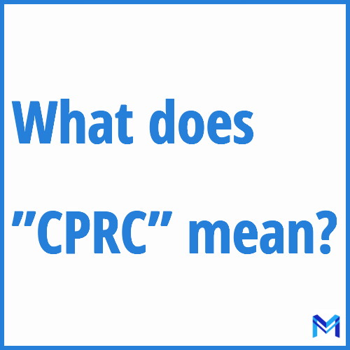 What does ”CPRC”” mean?