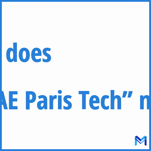 What does ”ENSAE Paris Tech”” mean?