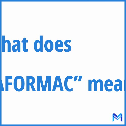 What does ”AFORMAC”” mean?
